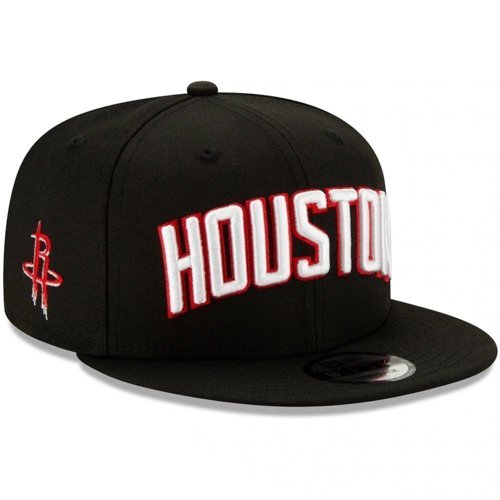 New Era Houston Rockets Statement Edition 9FIFTY Adjustable Hat Black NWT - Picture 2 of 7